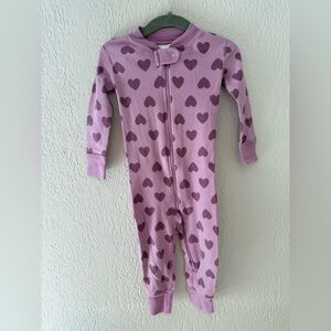 Hanna Andersson Lavender Heart Pajamas